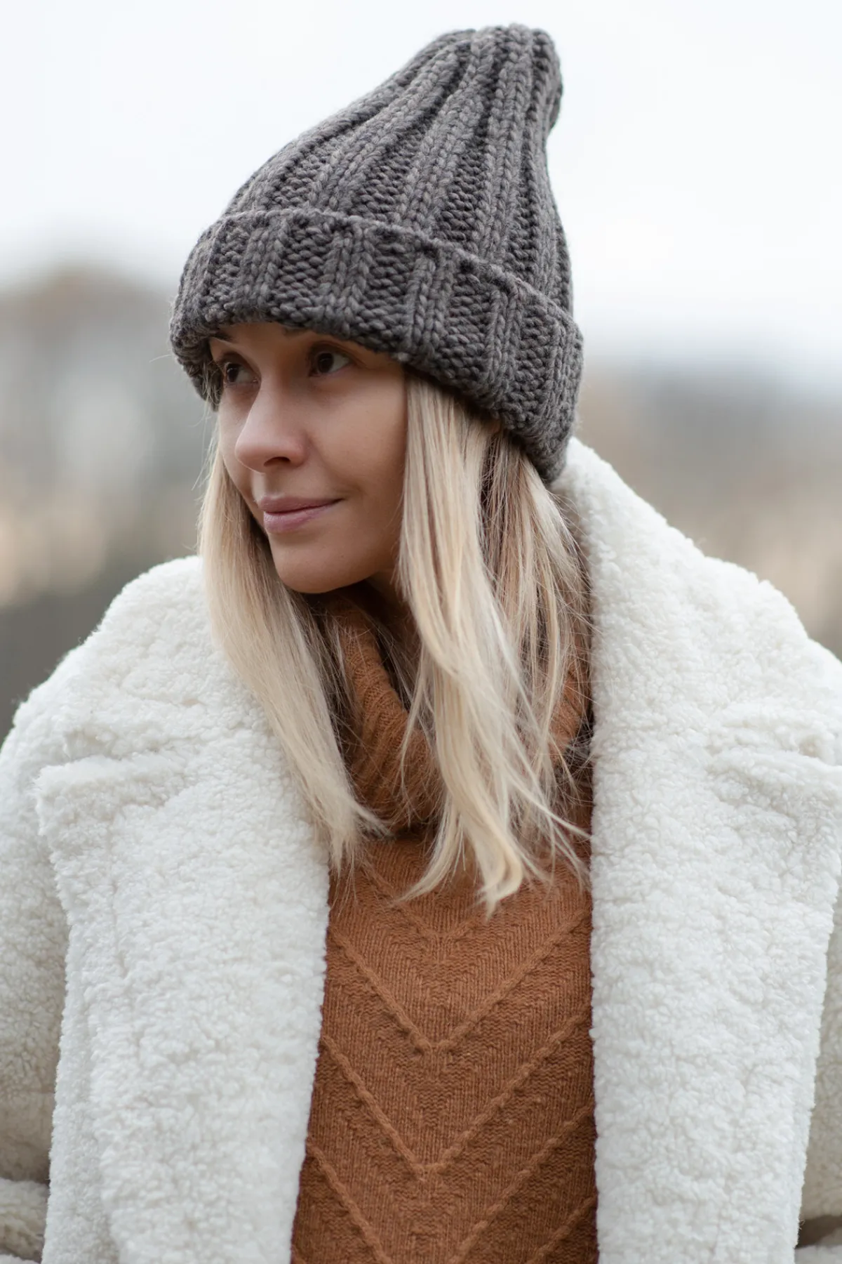 Czapki>Fobya Czapka chunky knit F1522
