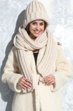 Czapki | Czapka I Szalik>Fobya Czapka o grubym splocie chunky knit F1578
