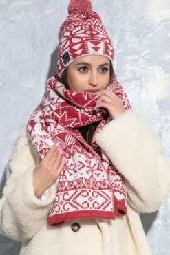 Czapki | Szale>Fobya Czapka z pomponem i szal F1576