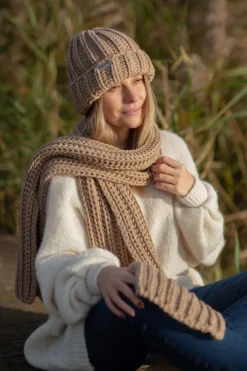 Szale | Czapka I Szalik>Fobya Długi szal o grubym splocie chunky knit F1561