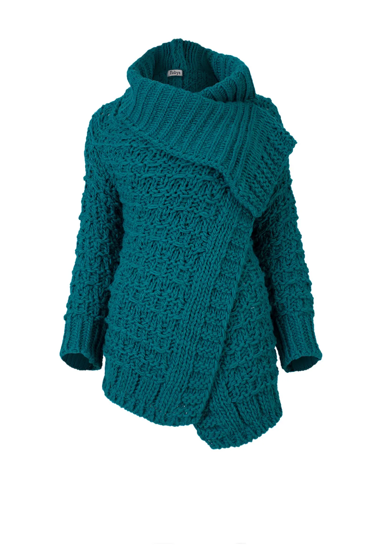 Knitting4Care | Knitting4Care>Fobya Kardigan z zapięciem ukrytym na ramieniu N05