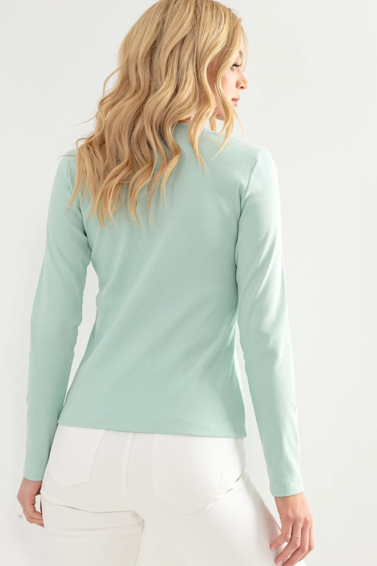 Topy | Długi Rękaw>Fobya Longsleeve F1182 zieleń