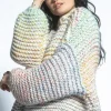 Swetry Na Jesień I Zimę | Swetry Oversize>Fobya Multikolorowy sweter o grubym splocie Chunky Knit F1765